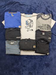 The north face & Carhartt polos and t-shirts