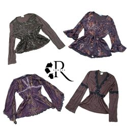 Y2K Unique Girl Printed Full Sleeve Tops RW-2477