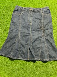 Y2K Denim Mini Skirts ( EV/10)