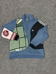 Upcycled Adidas 1/4 zip