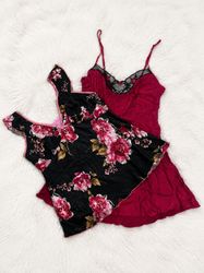 Y2K slip dress and cami tops