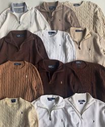 Ralph Lauren 1/4 zip & cable net