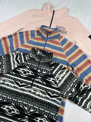 Mix branded fleece jacket