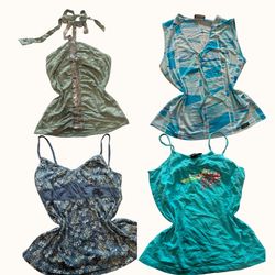 Y2K Boho Bloom Cami Tops - ST-099