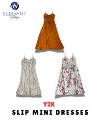 Y2K Slip Midi Dresses - EV1737