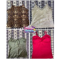 Y2K Vintage Velvet, Satin & Animal Print Cami Bund..
