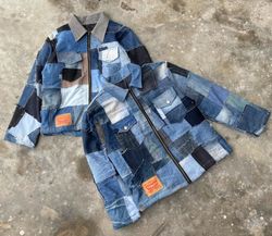 Upcycled Levi’s Denim Patchwork Jacket
