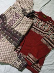 Suéteres de Malha com Padrão Nórdico