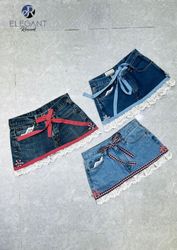 Upcycled Denim Skirts - EVR0368