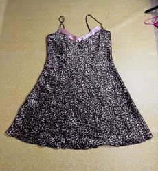 TH492 Y2K Vintage Lace Trim Slip Midi Dress | Silk..