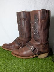 Cowboy long boot woman wear