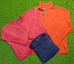 6713 - Ralph Lauren Sweaters,¼ zip and Long Sleeve..