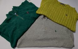 Ralph Lauren Sweaters – 1/4 Zip & Cable Knit – Gra..