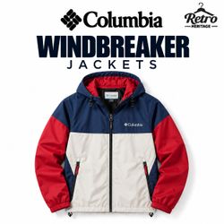 Columbia Windbreaker Jackets - S040