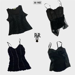 Y2k Black Gothic Cami (AA-1402)