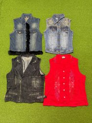 Sélection de gilets en denim Yv1526 et de gilets d..