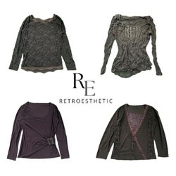 Y2K Nature Vibe Girl Full Sleeve Top RE-3759