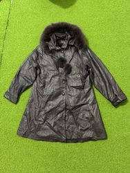 Yv1218 Leather Long Jacket 11P