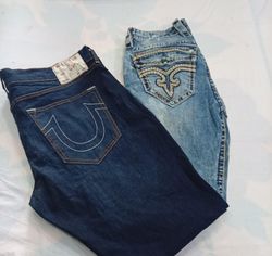 CR11350 Vintage True Religion and Rock Revival Men..