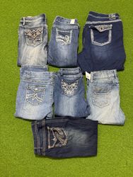 Yv1508 Denim Capri Pants