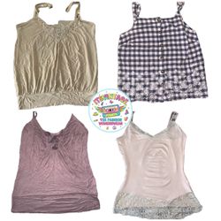Vintage Y2K Cami Top Bundle – 10pcs | VR358