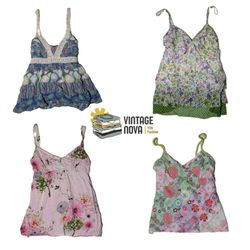 Floral Printed Camisole Tops Stack