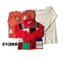 Vintage Christmas & Cottagecore Sweater Bundle | 1..