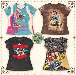 T-shirts graphiques ajustés girly Y2K : 10 pièces ..