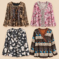 Y2k Boho Floral Printed Tops