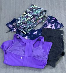 Lululemon mix bundle #u003 legging,top,shorts