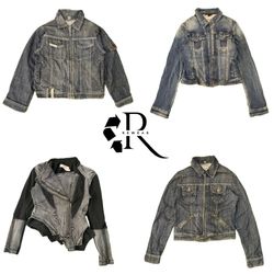 Y2K Era Cyber Girl Denim Jackets RW-2209