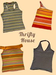 Y2K Colorful Stripe Cami Top Collection(TH/601)