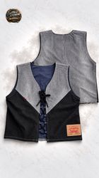 Upcycled Levi’s Denim Patched Vest