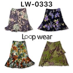Y2K Floral Midi Skirts