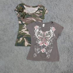 ***Y2K Printed Baby Tees – 2000s Fashion Collectio..