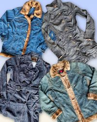 Afghan style Denim Coats 15 pieces