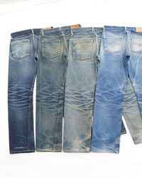 Faded washed jeans