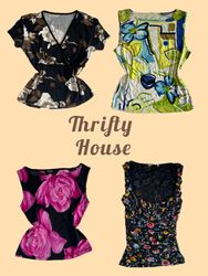 Retro Y2K Printed Tops(TH/555)
