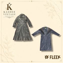 y2k style leather trench coats