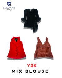 Y2K Mix Blouse - EVM2108
