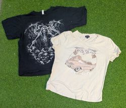 8419 - Vintage Style Half Sleeves T-Shirts