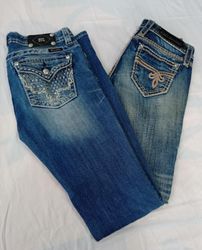 CR11998 Vintage Miss Me and Rock Revival Flare and..