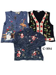 Wholesale Vintage Christmas Sweaters Bundle | 10pc..