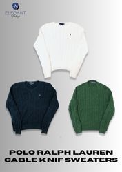 Polo Ralph Lauren Cable Knit Mix Sweaters - EVM179..