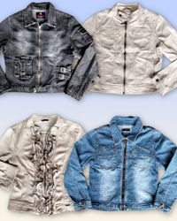 Denim Zipper jacket 20 pieces