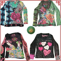 Y2K vintage charm desi guall ladies blouse collect..