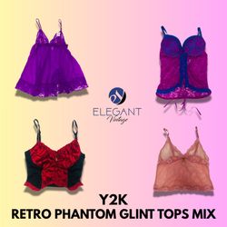 Y2K Retro Phantom Glint Mix Tops - EV1321