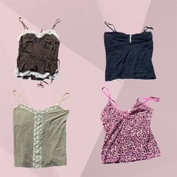 Vintage Y2K Aesthetic Cami Bundle