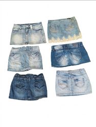 2000s Vintage Denim Mini Skirt Collection | Mixed ..