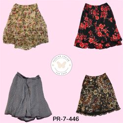 Women's Vintage Y2K Printed Poly Skirt – Everyday ..